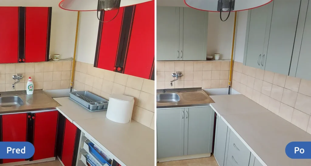 Kuchyňa pred a po
